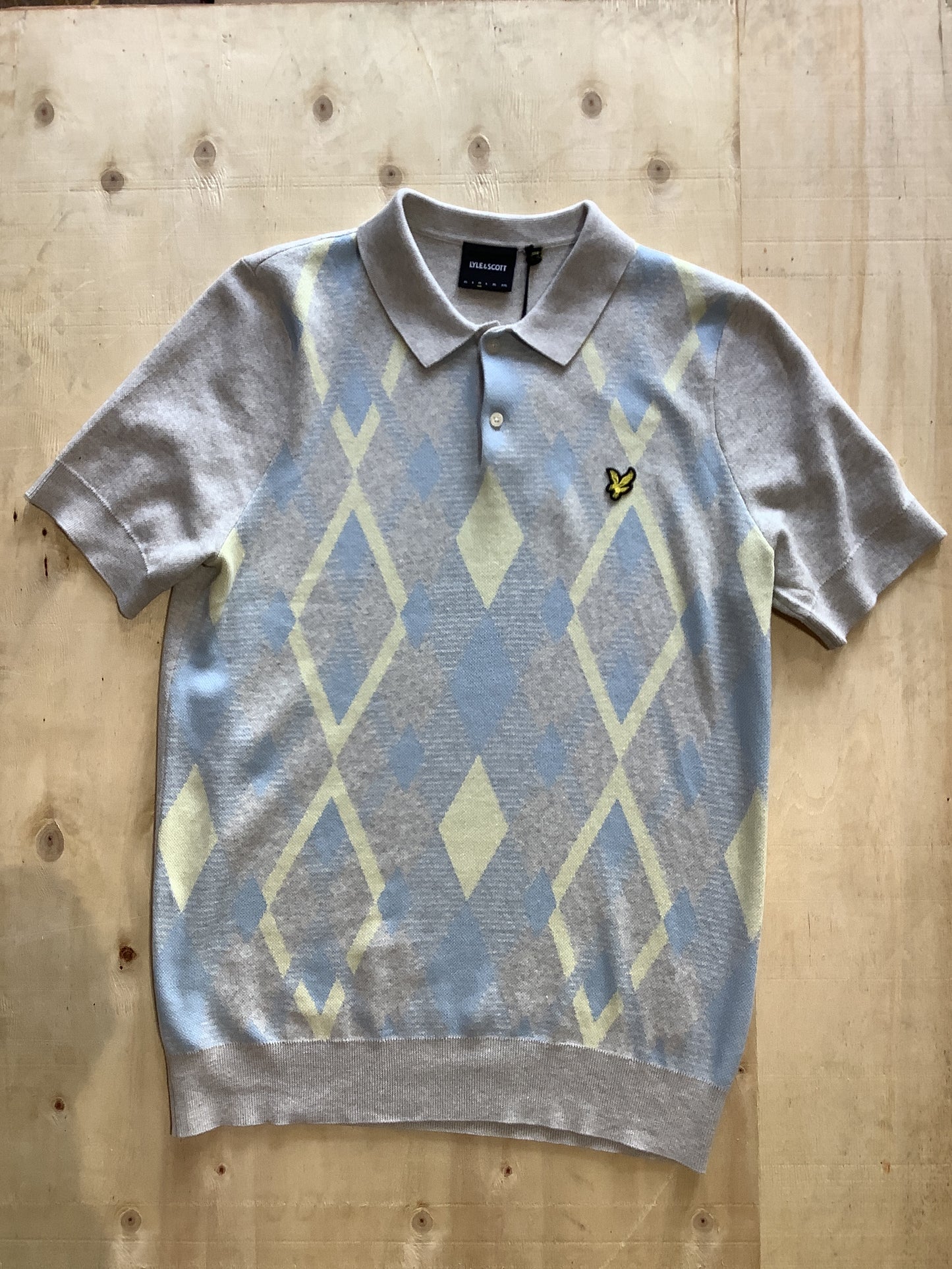 Lyle & Scott Argyle Knitted Polo