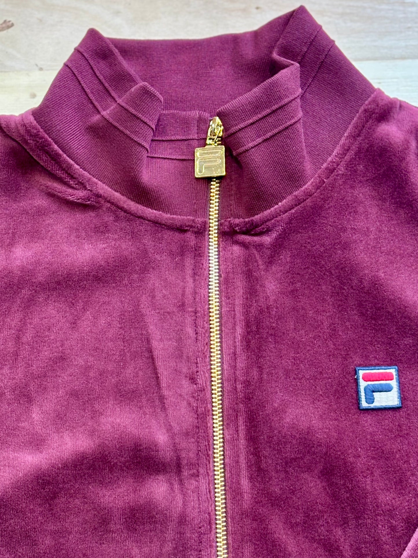 Fila Nero Velour Track Top