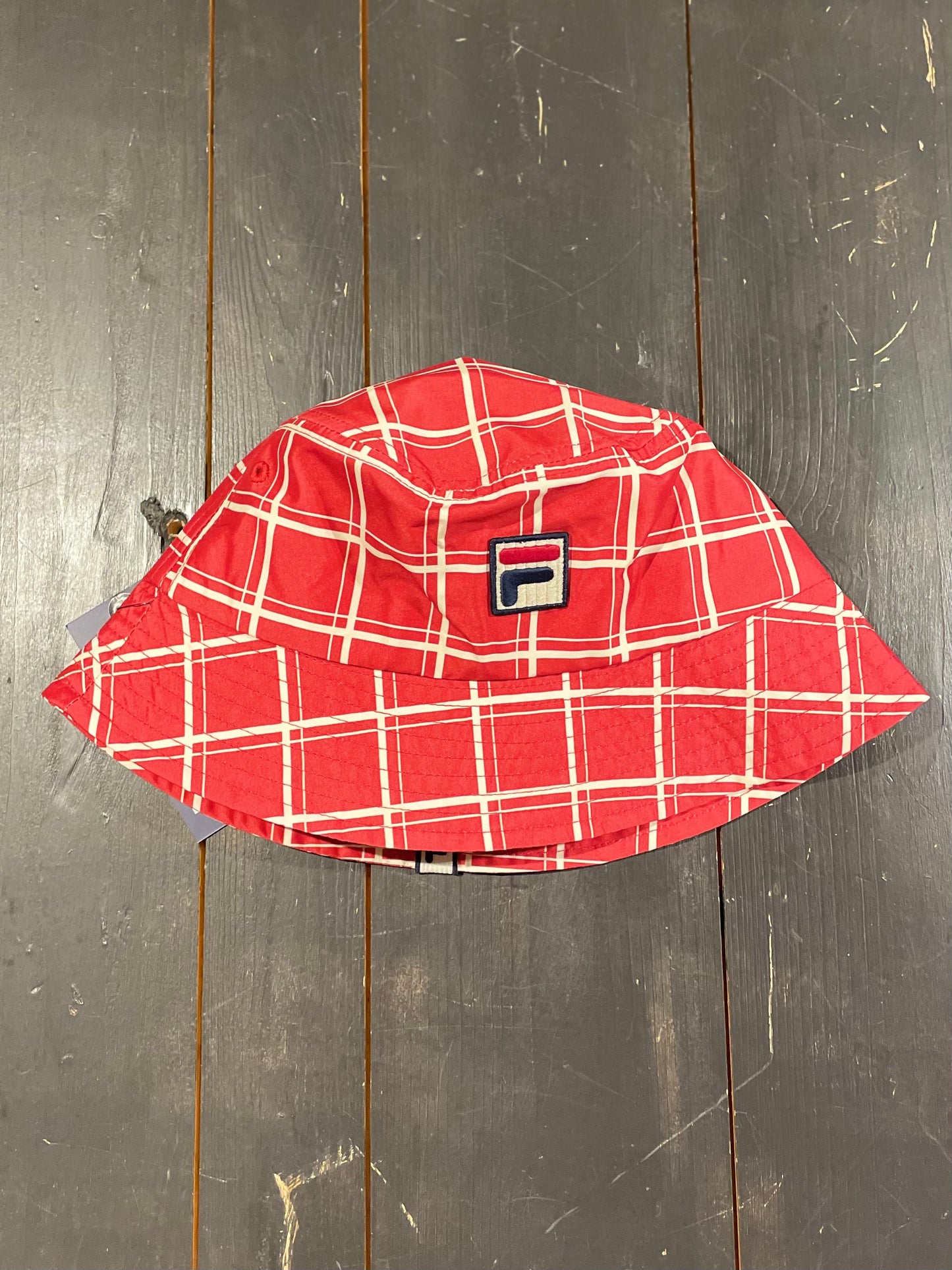 Fila Oscar Bucket Hat - Red Check