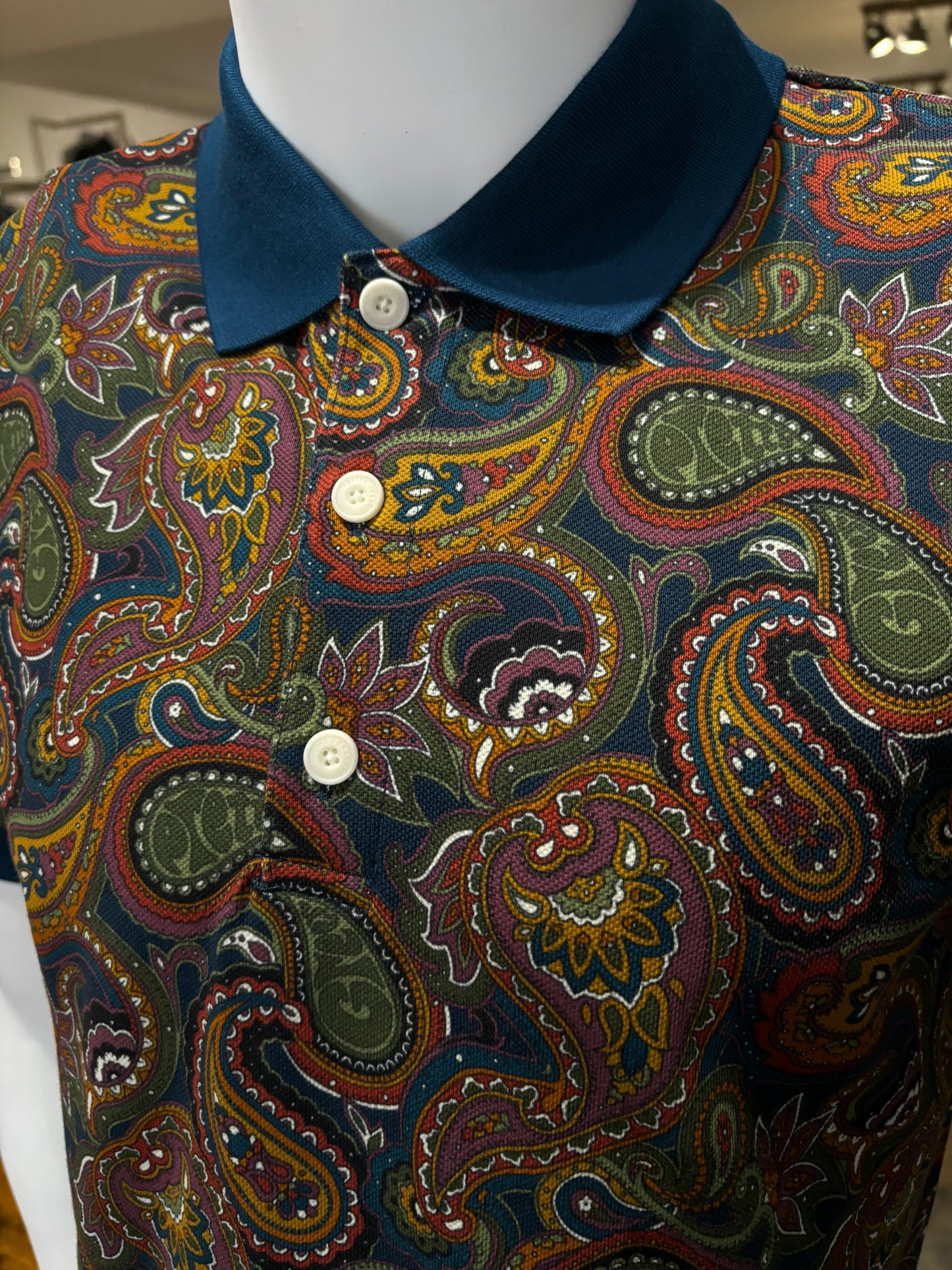 Pretty Green 15th Anniversary Paisley Polo