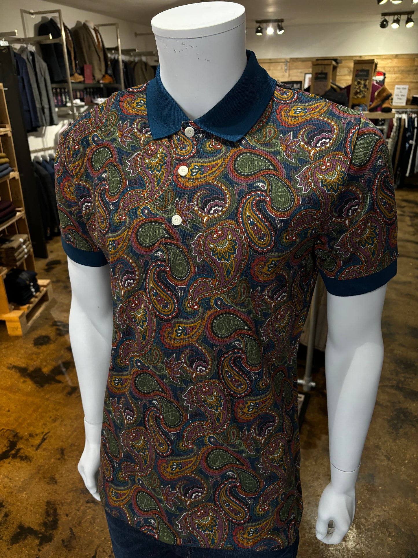 Pretty Green 15th Anniversary Paisley Polo