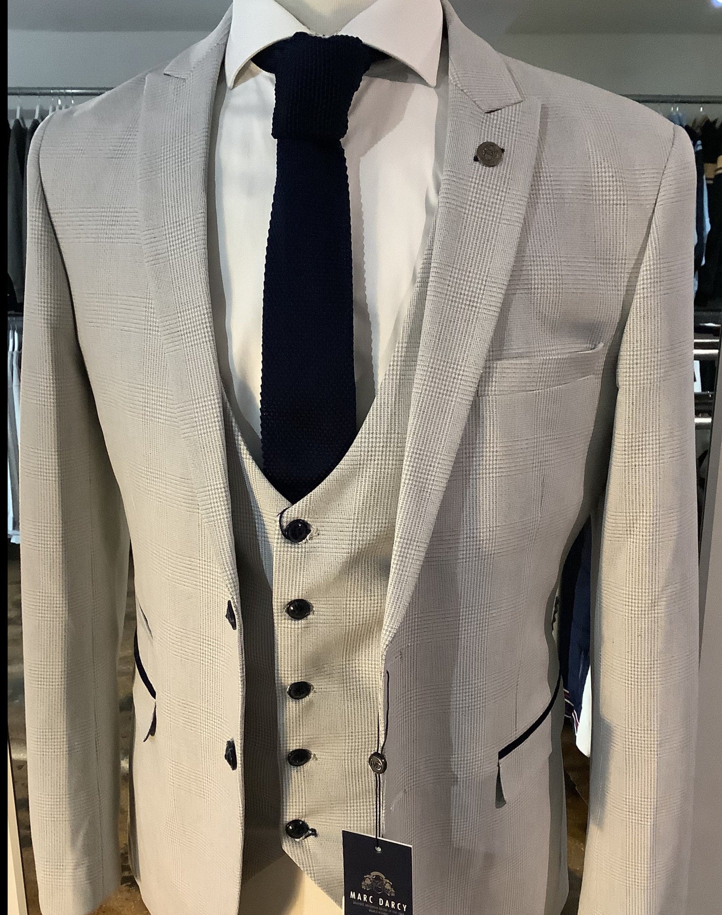 Marc Darcy Bromley Suit - Stone