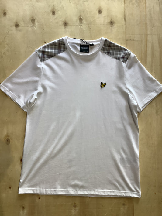 Lyle & Scott Check Panel Tee