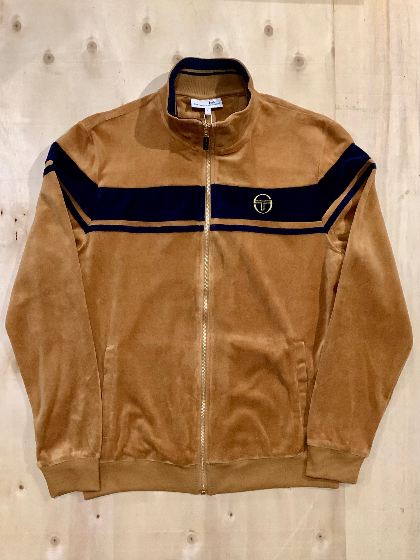 Sergio Damarindo Velour Track Top - Ginger