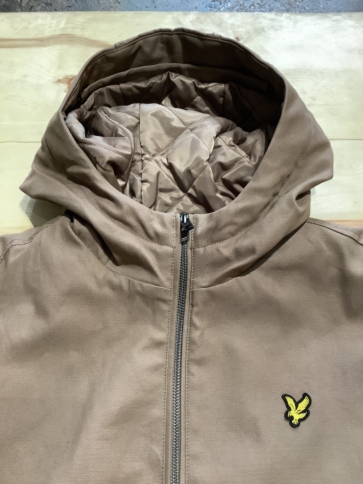 Lyle & Scott Wadded Canvas Zip Through Jacket