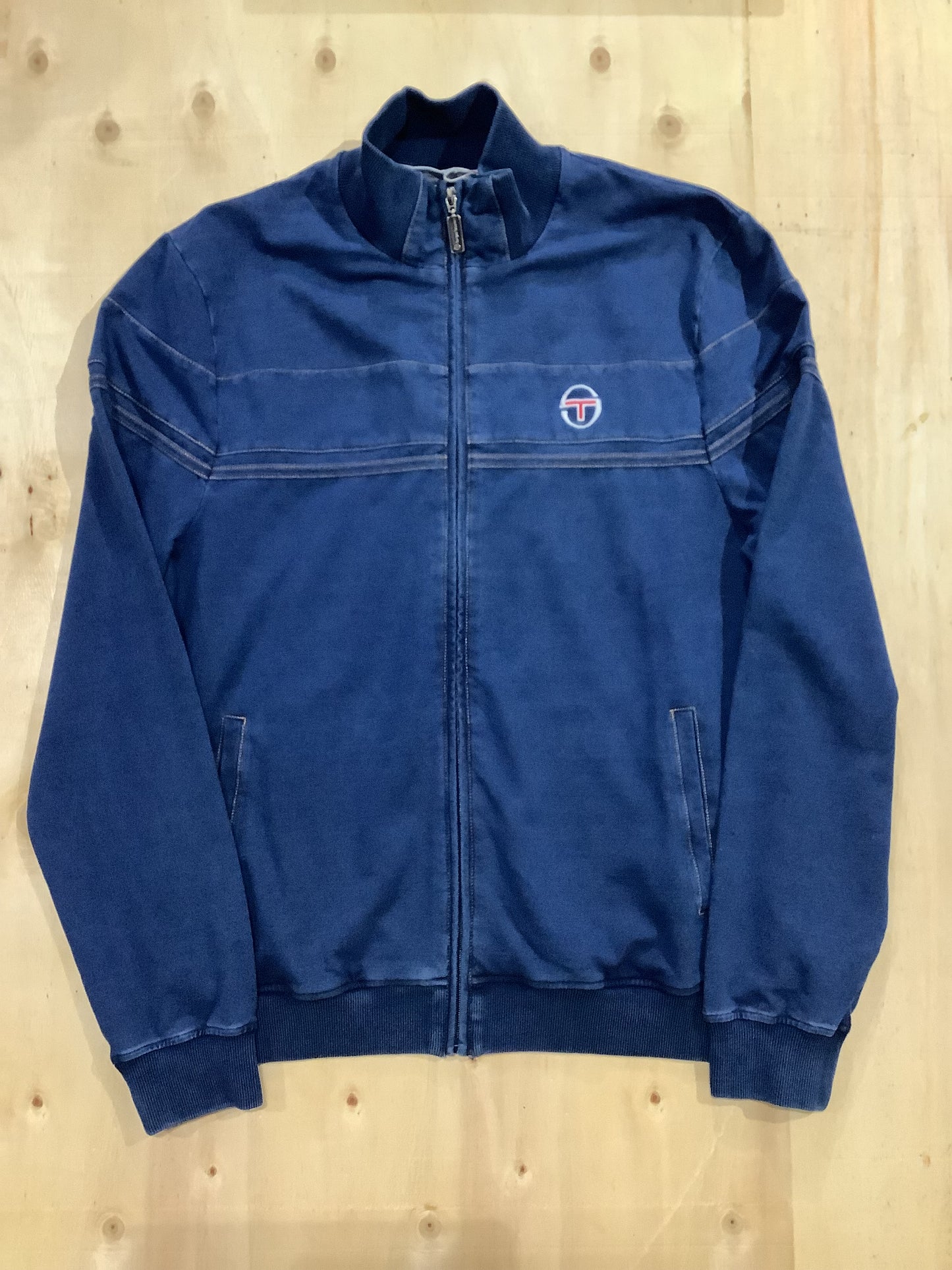 Sergio Damarindo Denim Track Top - Blue