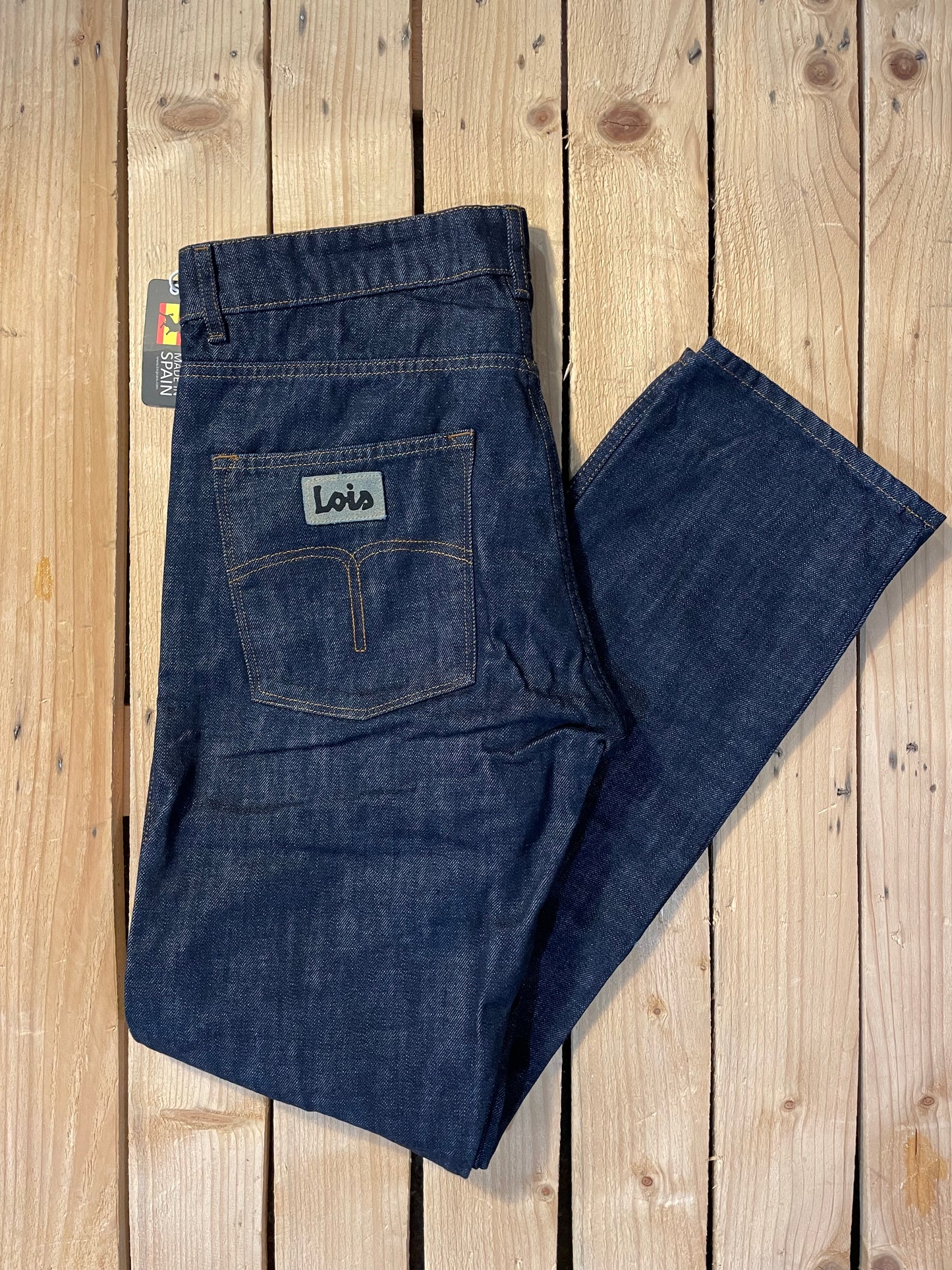 Lois Terrace Jeans - Dark Wash - folded 