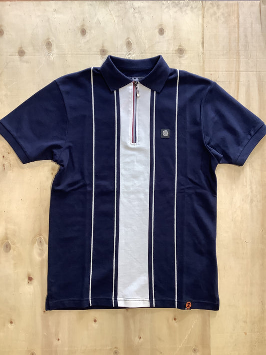 Trojan Chain Stitch Zip Polo