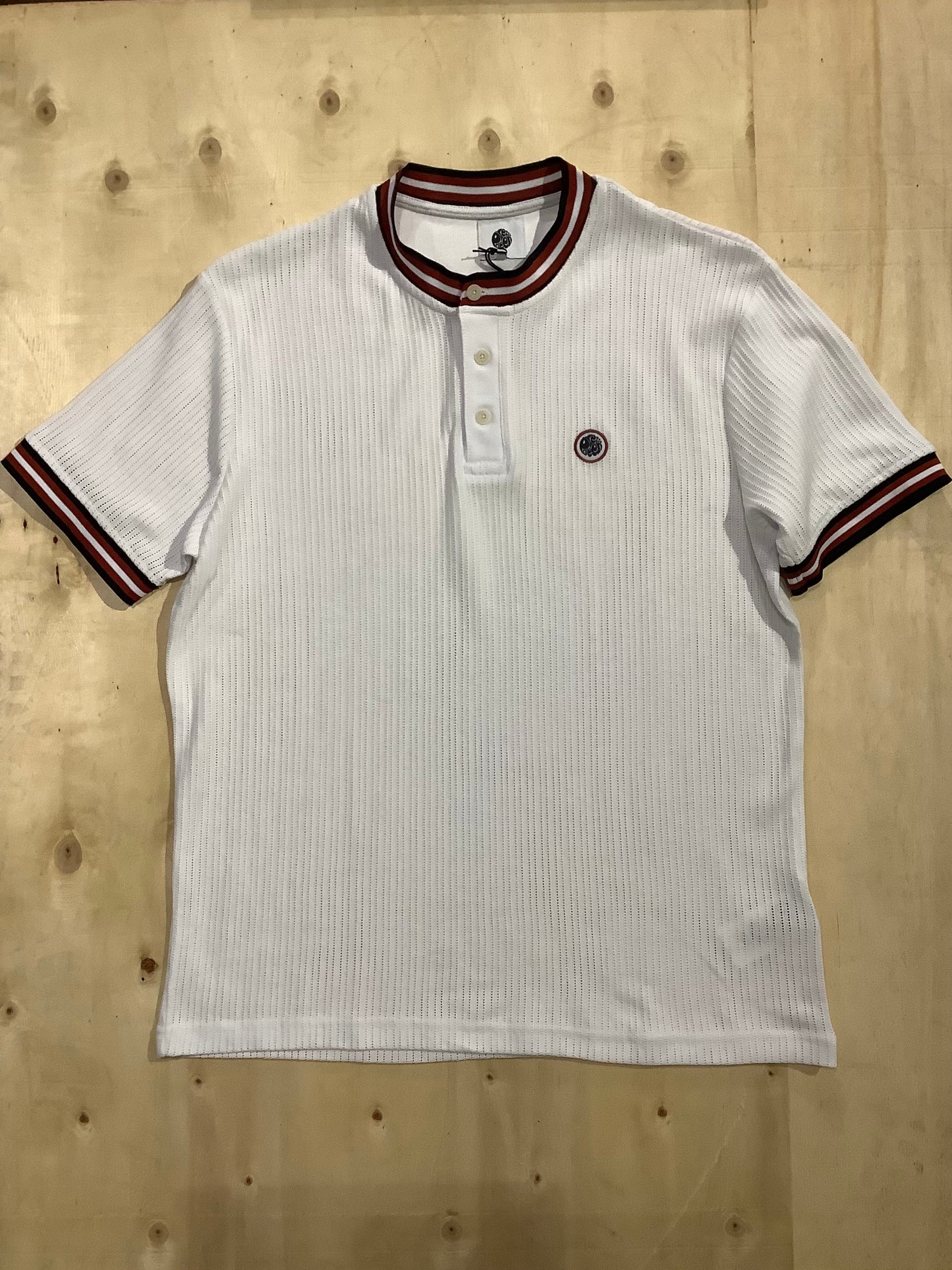 Pretty Green Cressa Tipped Grandad Tee