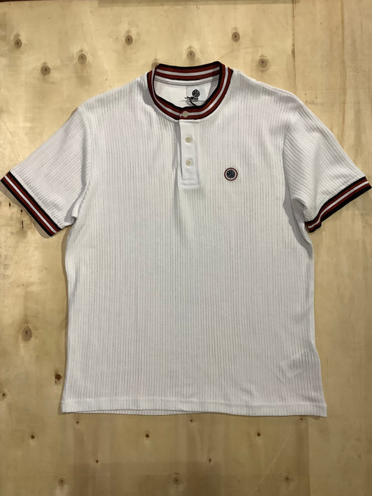 Pretty Green Cressa Tipped Grandad Tee