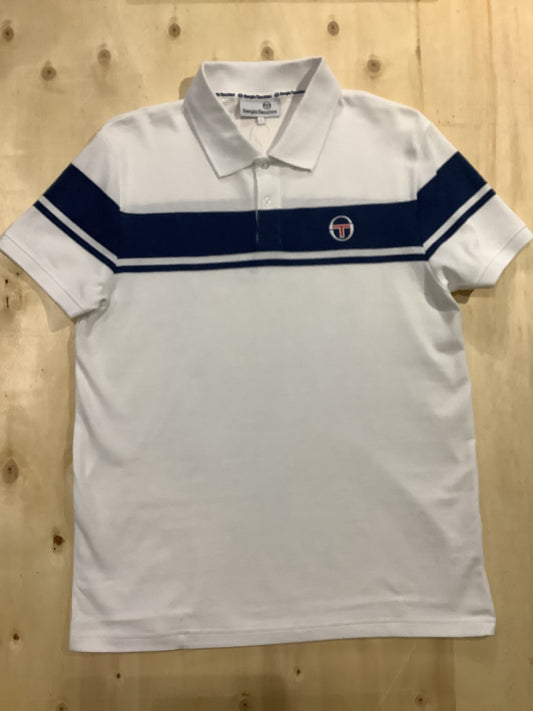 Sergio Youngline Denim Polo - White