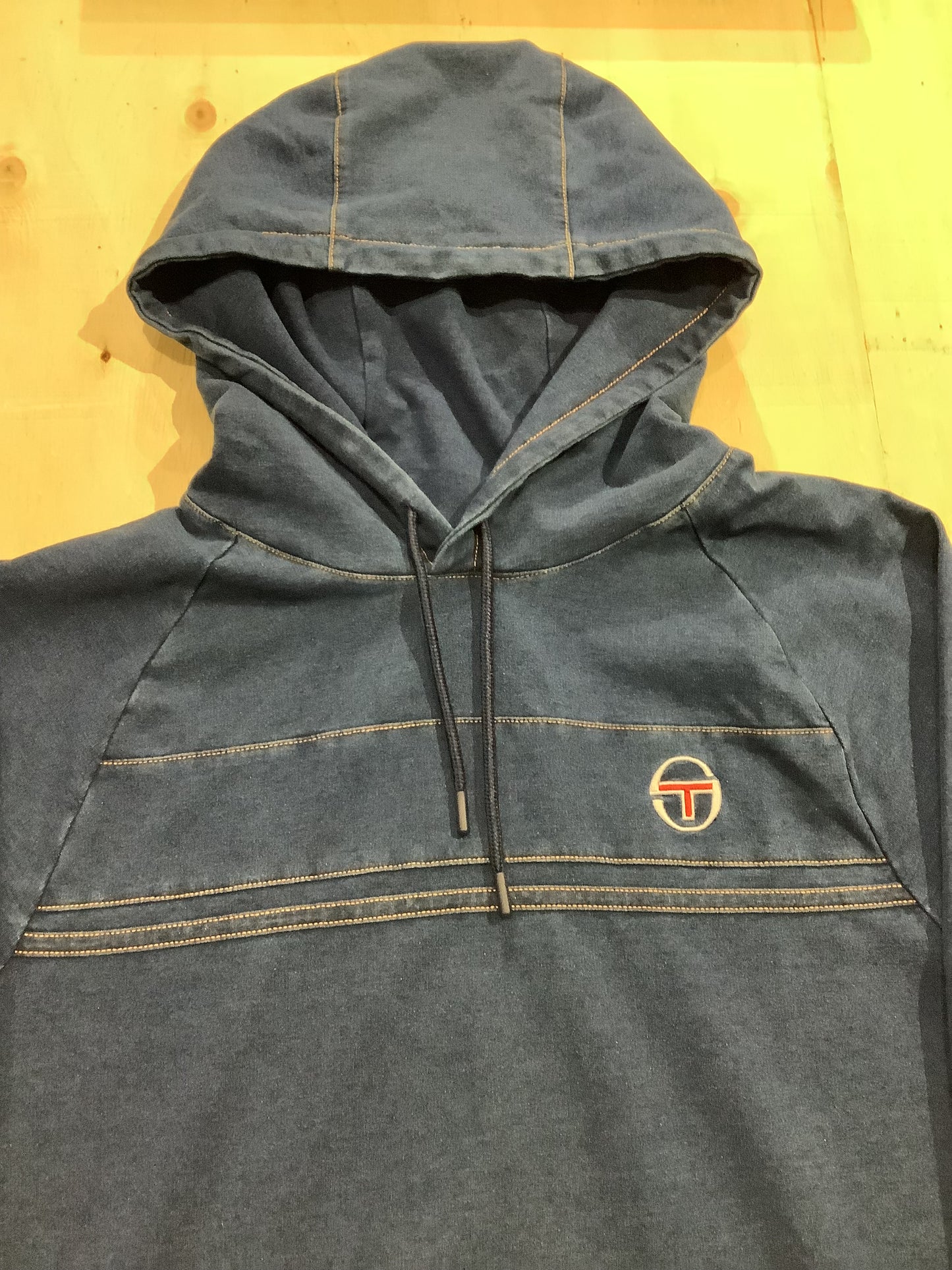 Sergio Damarindo Denim Hoodie - Blue