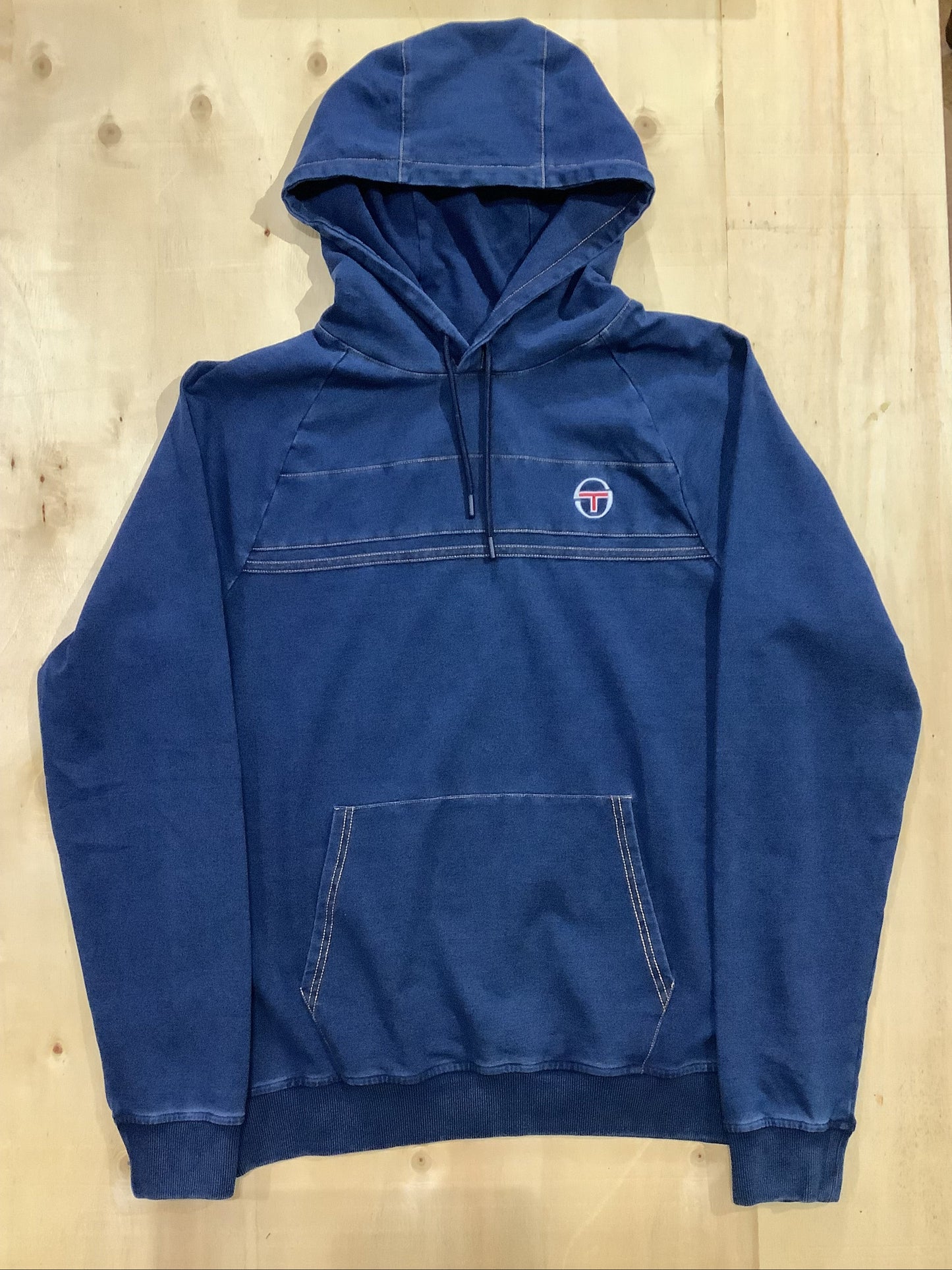 Sergio Damarindo Denim Hoodie - Blue