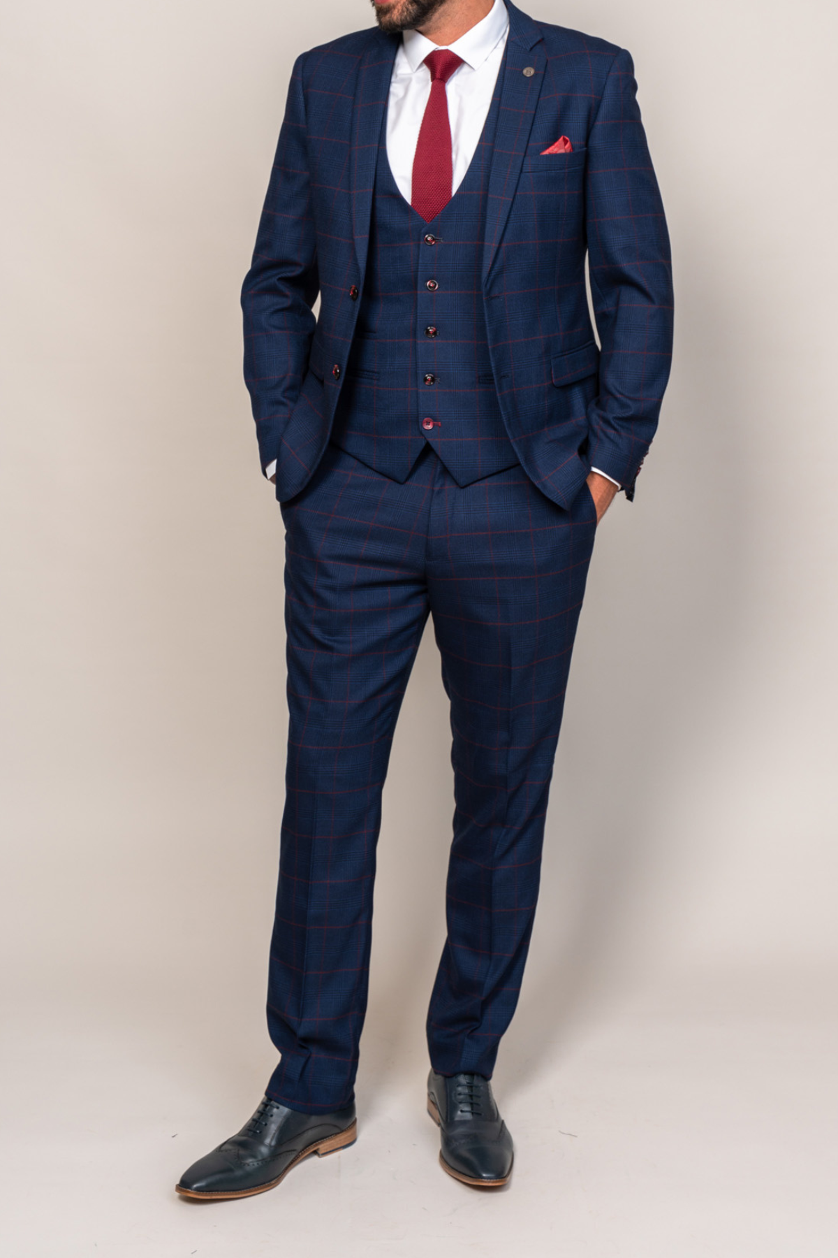 Marc Darcy Edinson Suit - Wine