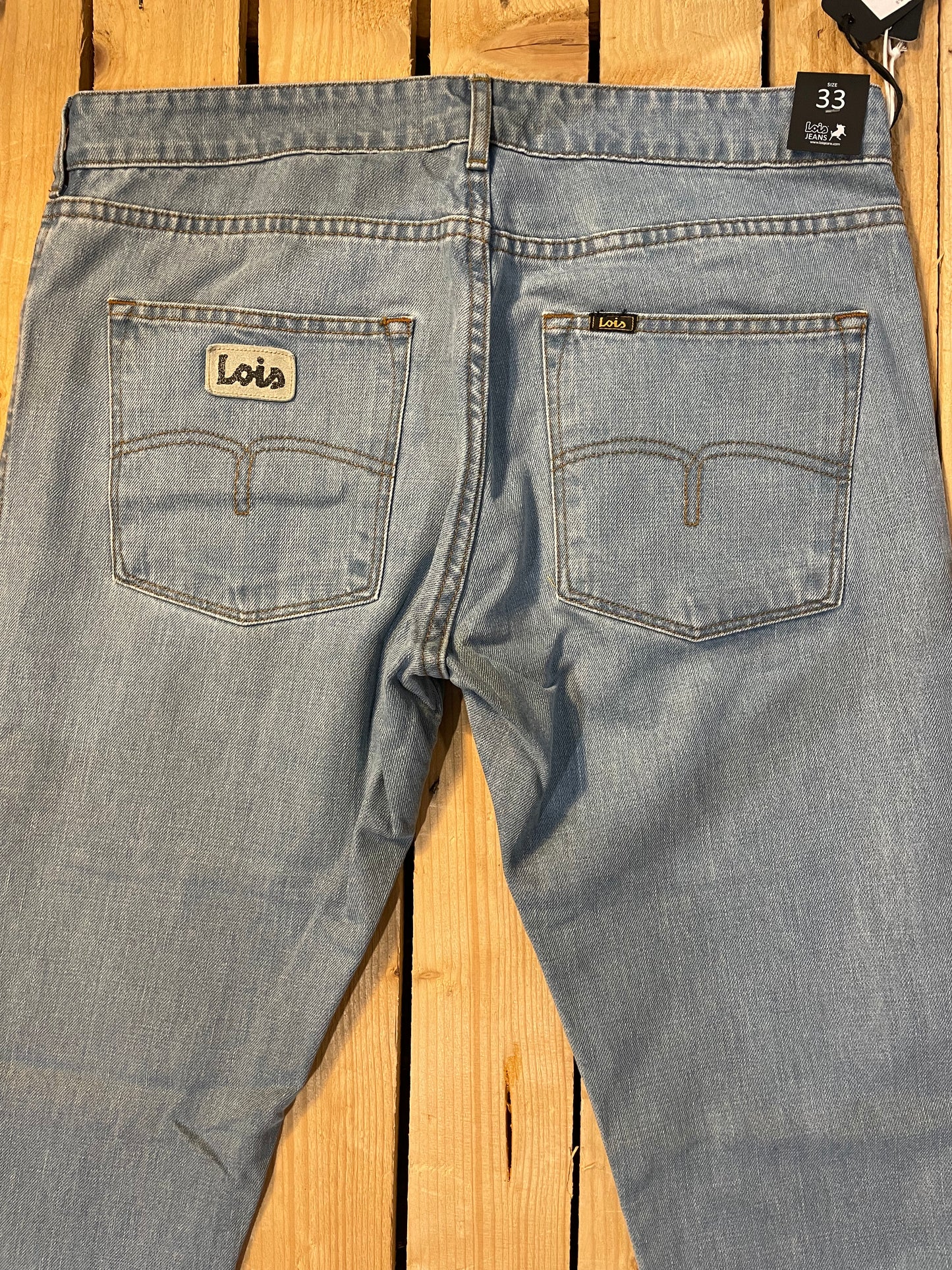 Lois Terrace Jeans - Light Wash - Back branding
