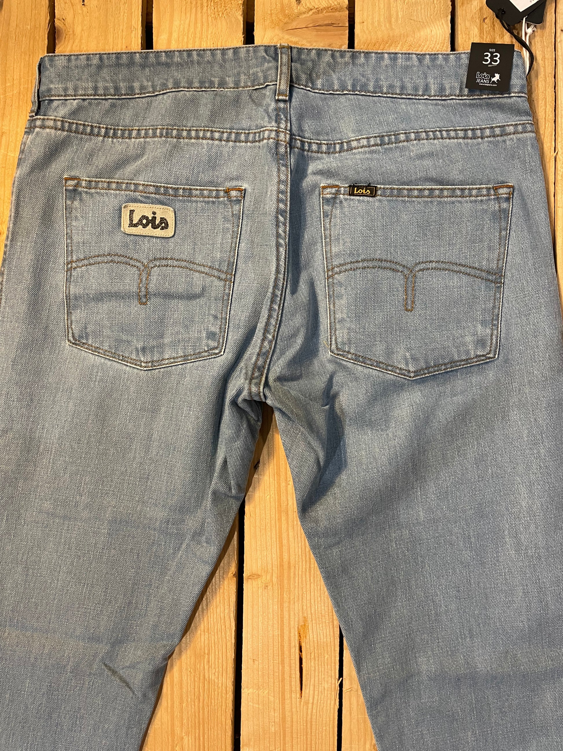 Lois Terrace Jeans - Light Wash - Back branding