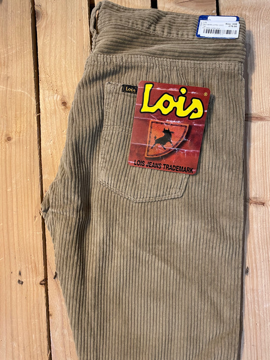 Lois Jumbo Cord Dallas Fit - Tan - Back pocket image