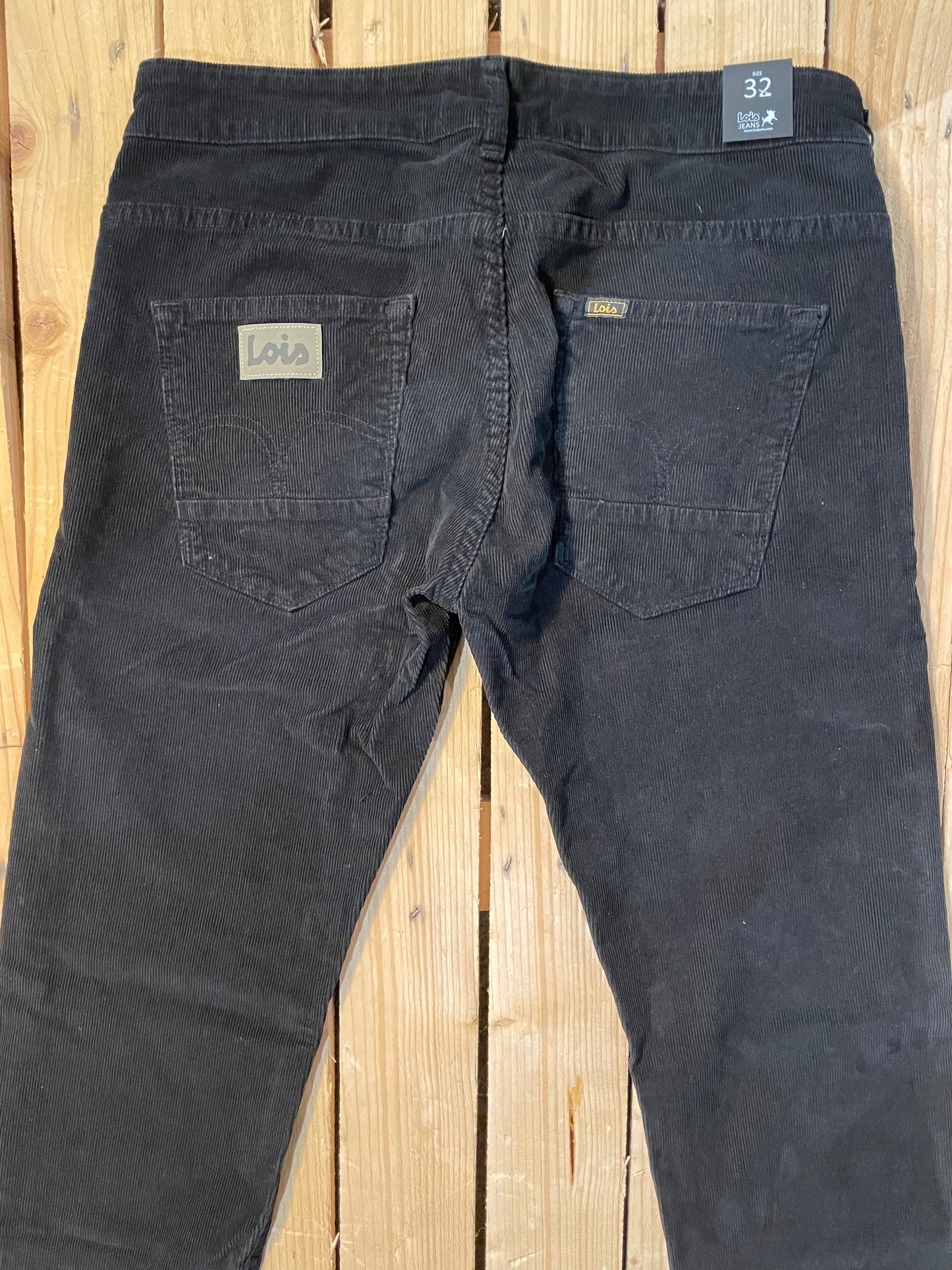 Lois needle cord sierra fit - Dark Brown